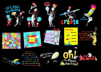 Bundle 15 file Png Dr.seuss Png, Bundle Dr Seuss Png, Sam I Am Png, Hat In The Hat Png