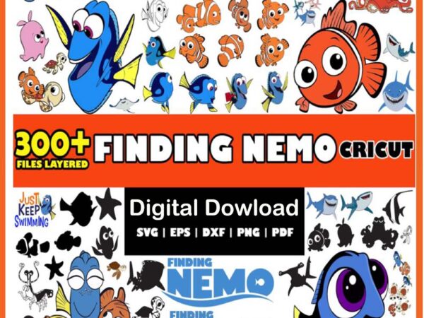 Finding nemo bundle svg t shirt graphic design