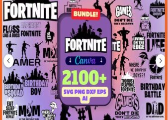 Fortnite Bundle Svg, Mega Bundle Svg, t shirt graphic design