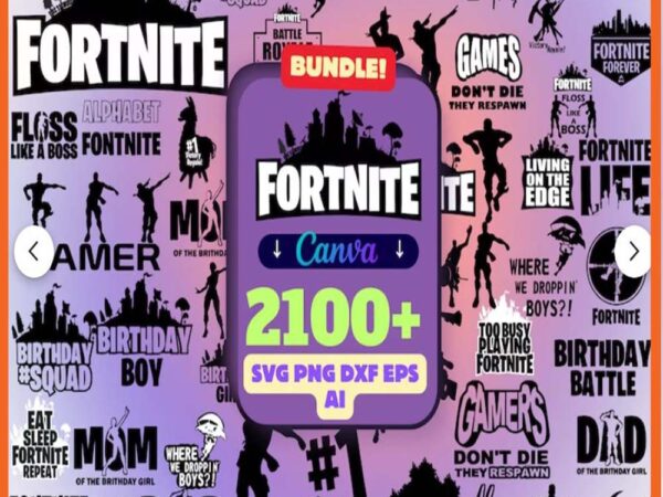 Fortnite bundle svg, mega bundle svg, t shirt graphic design