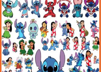 Lilo and Stitch Bundle Svg t shirt vector graphic