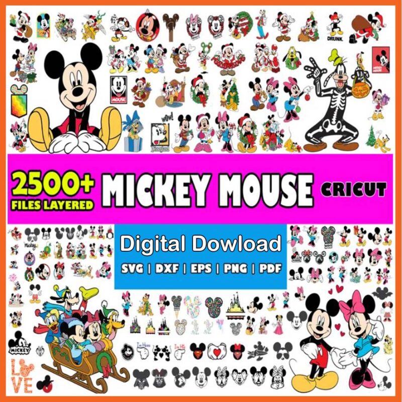 Mickey Mouse Bundle Svg
