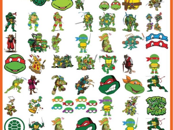 Ninja turtles bundle svg T shirt vector artwork