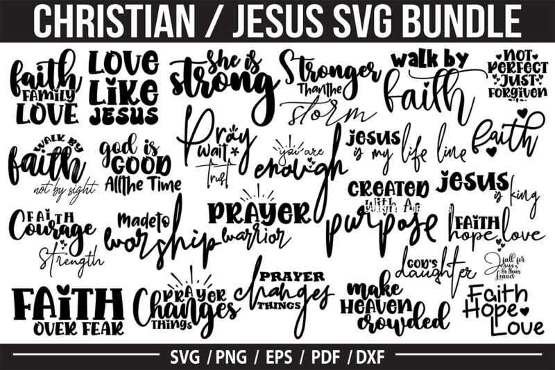 Christian /Faith /Jesus SVG Bundle