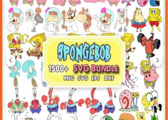 Sponge Bob Bundle Svg