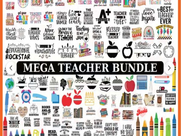Teacher bundle svg t shirt designs for sale