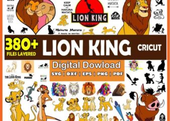 The Lion King Bundle Svg t shirt designs for sale