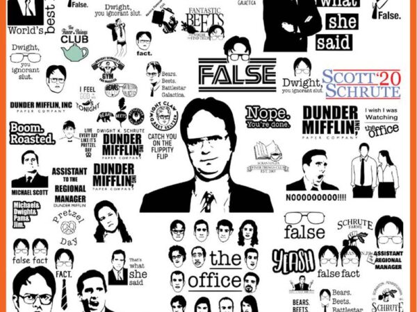 The office bundle svg t shirt designs for sale The office bundle svg t shirt designs for sale