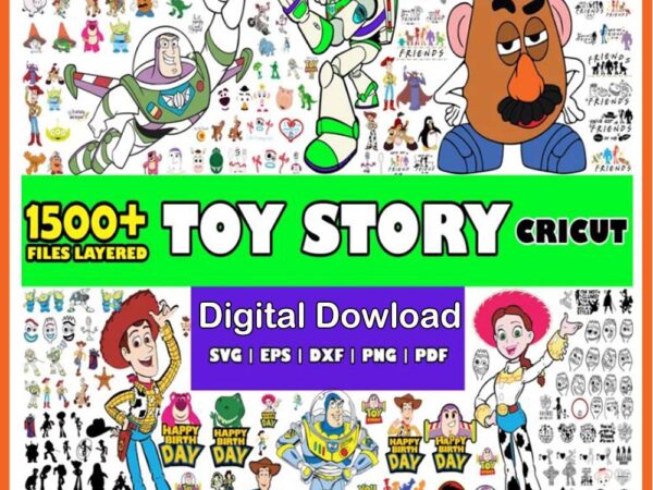 Toy story bundle svg t shirt designs for sale
