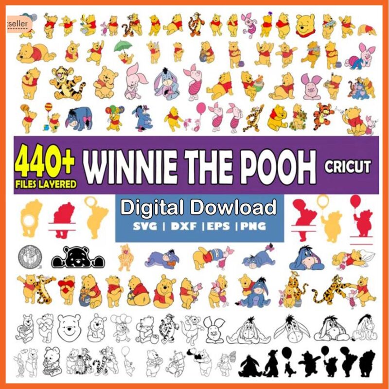 Winnie The Pooh Bundle Svg