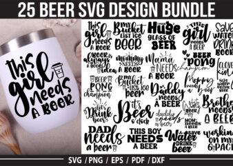 Beer SVG Bundle, Drinking SVG Bundle