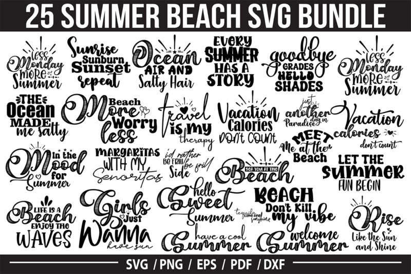 Summer Svg bundle, Vacation SVG Bundle