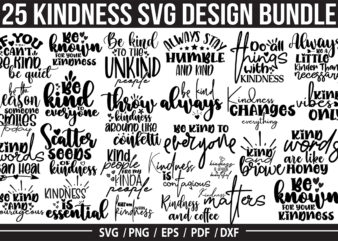 Kindness SVG Bundle, SVG Bundle t shirt vector art