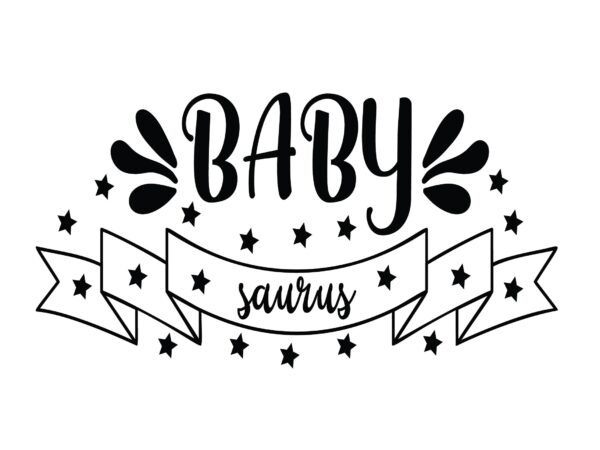 Baby saurus t shirt template