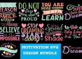 MOTIVATION SVG DESIGN BUNDLE