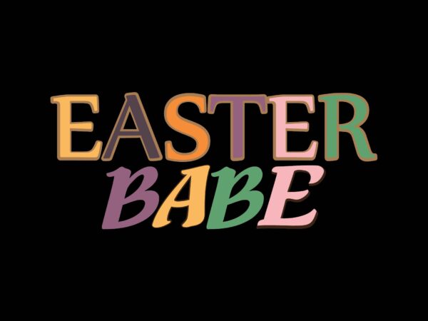 Easter babe vector clipart