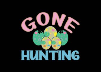 gone hunting t shirt design template