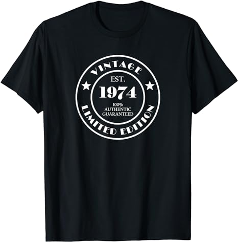 Vintage 1974 Cool 50 Year Old Bday Men Women 50th Birthday T-Shirt