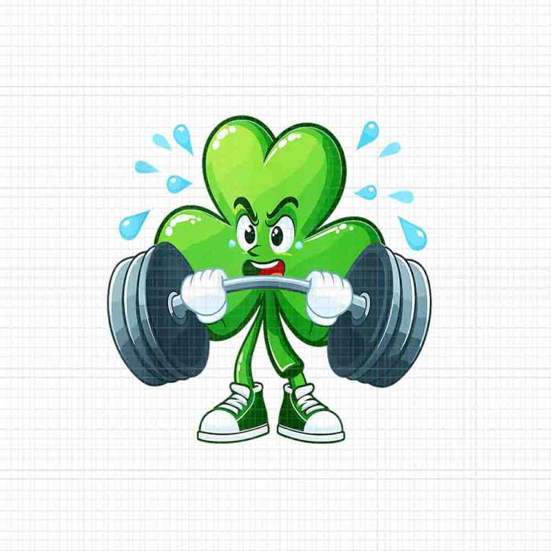 Fitness Workout Gym Shamrock Png, Shamrock Happy St Patrick’s Day Png