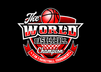 World Basketball Champion Emblem t shirt design for sale