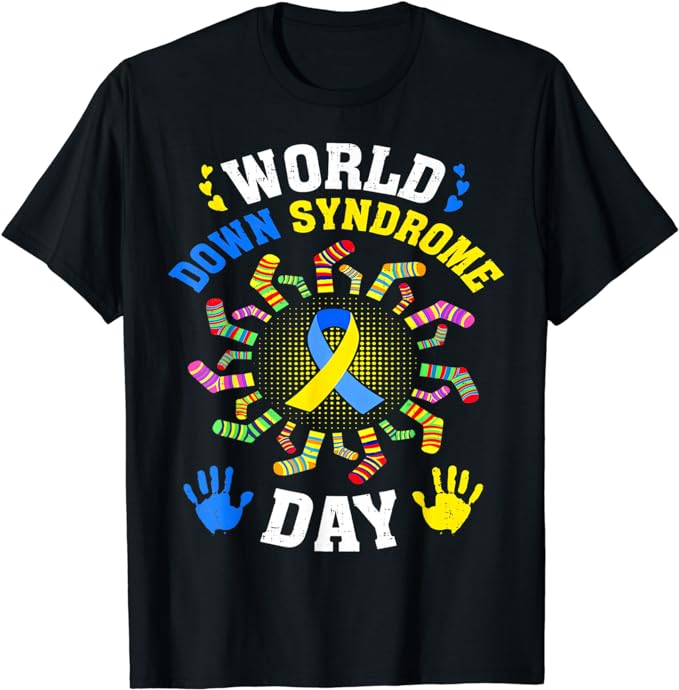 World Down Syndrome Day Awareness Socks Down Right Kids T-Shirt