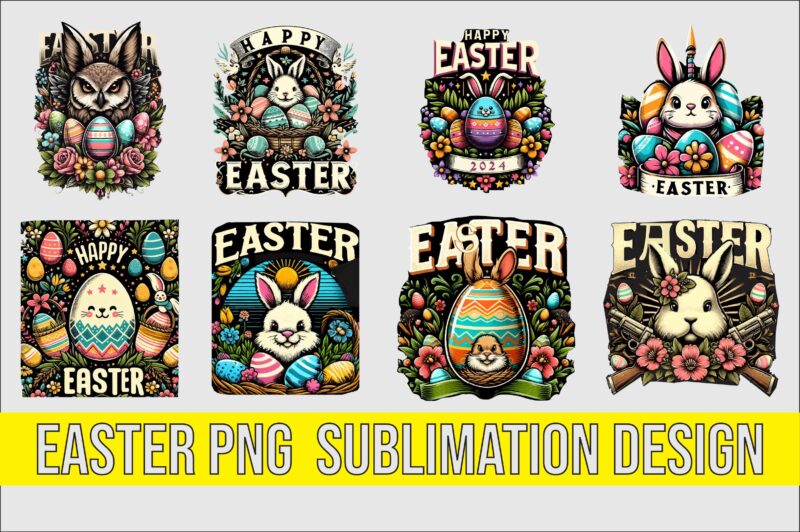 Easter PNG Sublimation Design Bundle