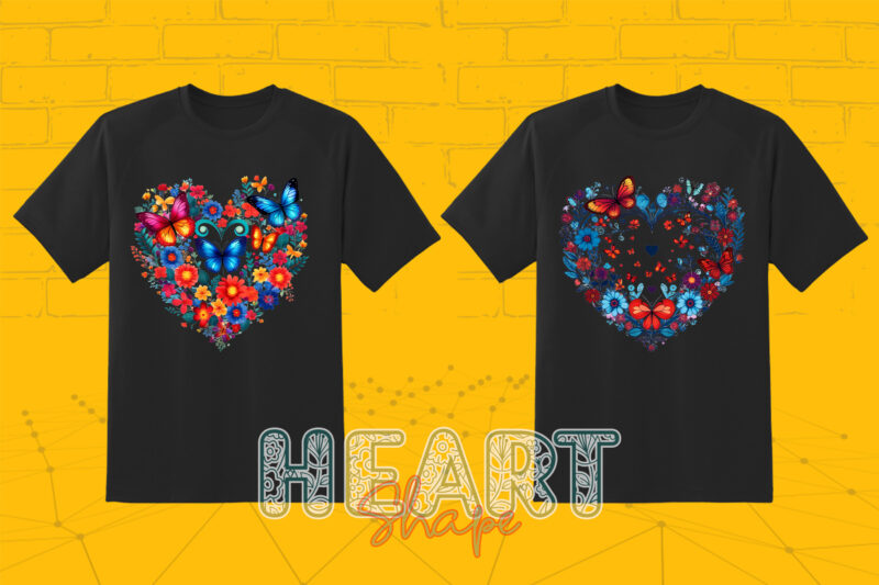 200 PNG Valentines Day Heart Shape Love Illustration Clipart Bundle