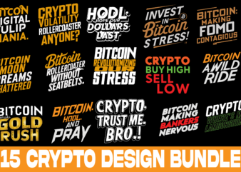 Crypto 2024 t shirt design 15 design bundle bitcoin designs