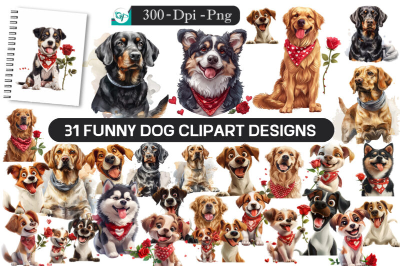 Funny Dog clipart bundle , Dachshund Images, Playful Dog Graphics, Cute Puppies, Dachshund Clipart , High Quality Watercolor Dachshund Breed