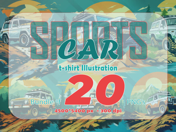 Adventure car 20 t-shirt illustration clipart bundle Adventure car 20 t-shirt illustration clipart bundle