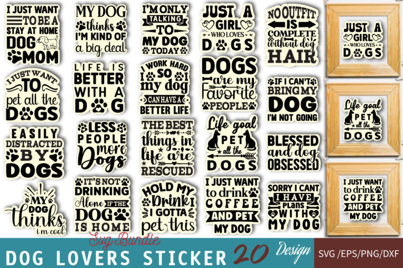 Dog T-shirt Bundle, Dog Mom SVG, Dog Lover Dog SVG Bundle, Dog Mom SVG, Dog Lover