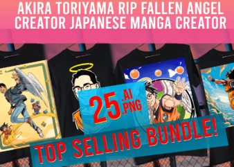 Akira Toriyama Rip Fallen Angel Creator Japanese Manga DBZ Hero t shirt vector