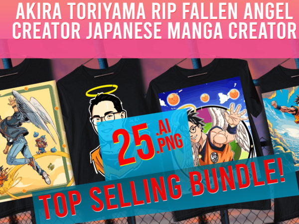 Akira toriyama rip fallen angel creator japanese manga dbz hero t shirt vector