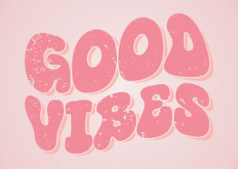 good vibes t shirt design template