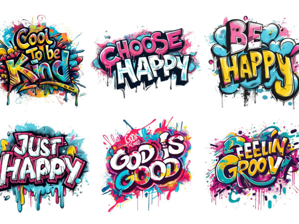 Groovy style motivation quote design