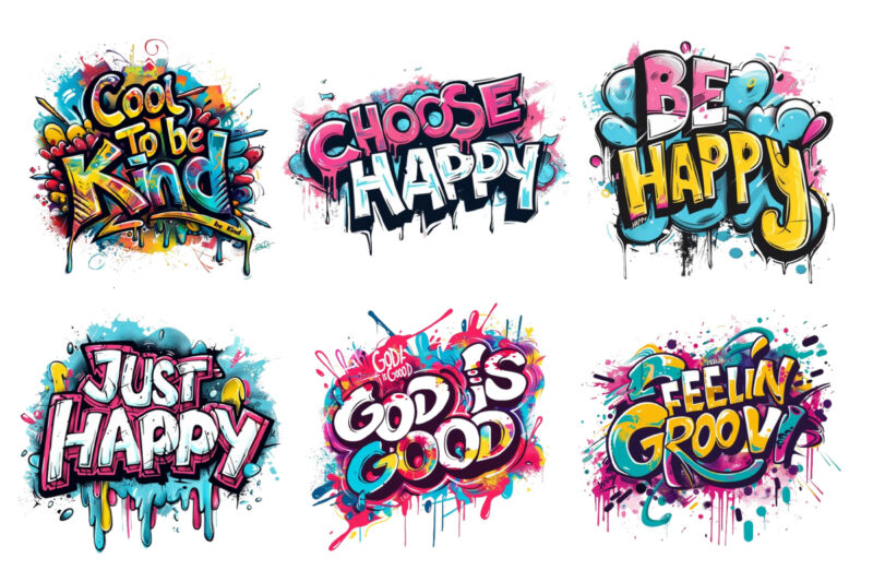 groovy style motivation quote design