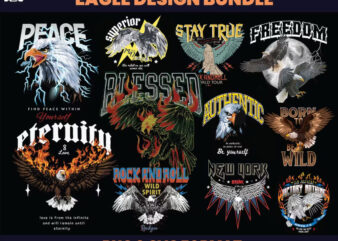 79 eagle designs bundle, eagle t-shirt design, eagle streetwear design, bikers design, eagle png, hawk png, bird svg, dtf, dtg