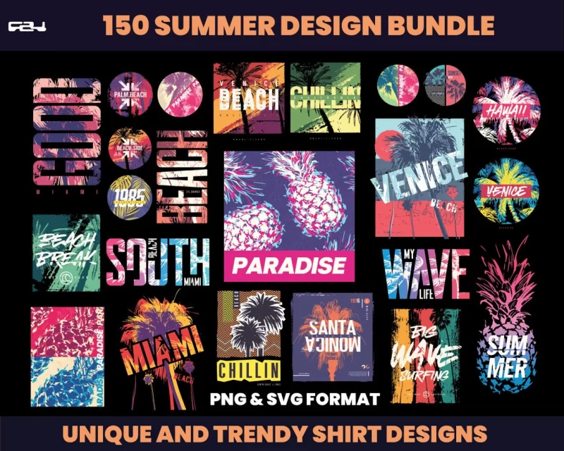 150 Summer streetwear design bundle, T-shirt Design bundle, Streetwear Designs, Aesthetic Design, Urban designs, Graphics shirt , DTF, DTG