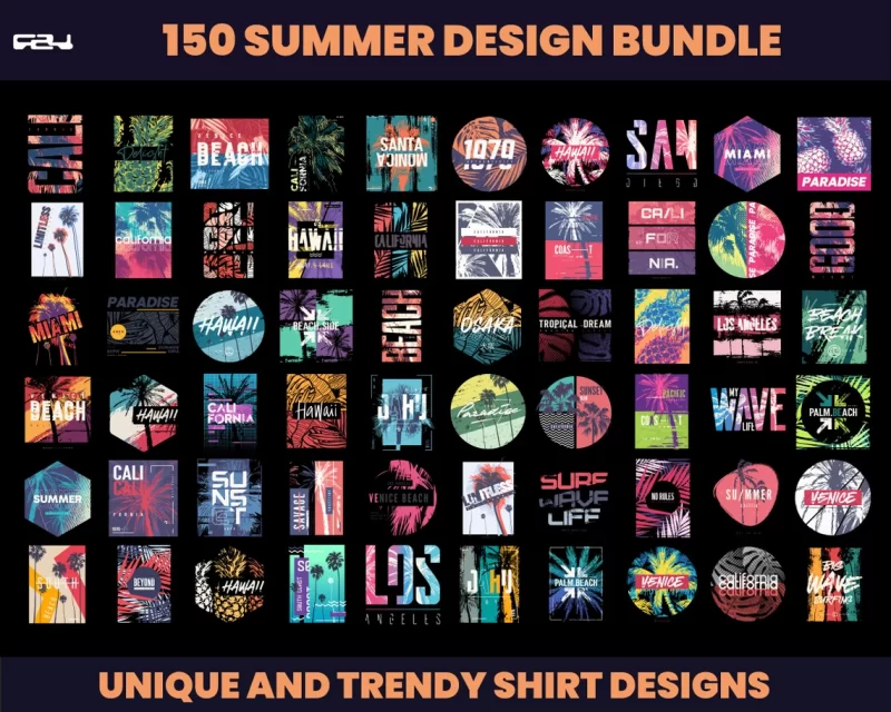 150 Summer streetwear design bundle, T-shirt Design bundle, Streetwear Designs, Aesthetic Design, Urban designs, Graphics shirt , DTF, DTG
