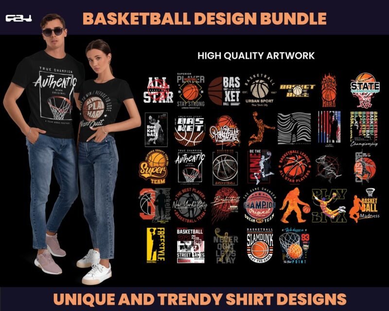 75 Basketball Design Bundle, Shirt design, graphic tee design, Urban Streetstyle, basketball streetwear, streetwear design bundle, DTF, DTG