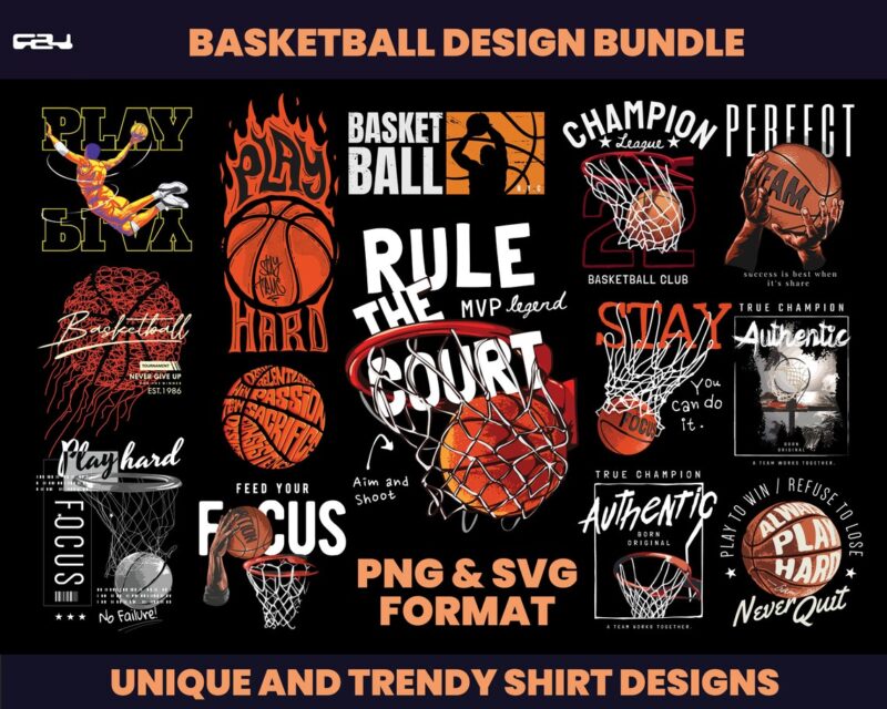75 Basketball Design Bundle, Shirt design, graphic tee design, Urban Streetstyle, basketball streetwear, streetwear design bundle, DTF, DTG