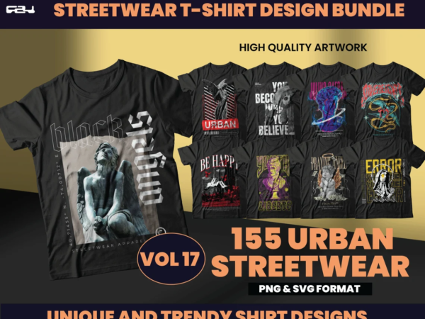 151 urban streetwear designs, t-shirt design bundle, streetwear designs, aesthetic design, shirt designs, graphics shirt, dtf, dtg