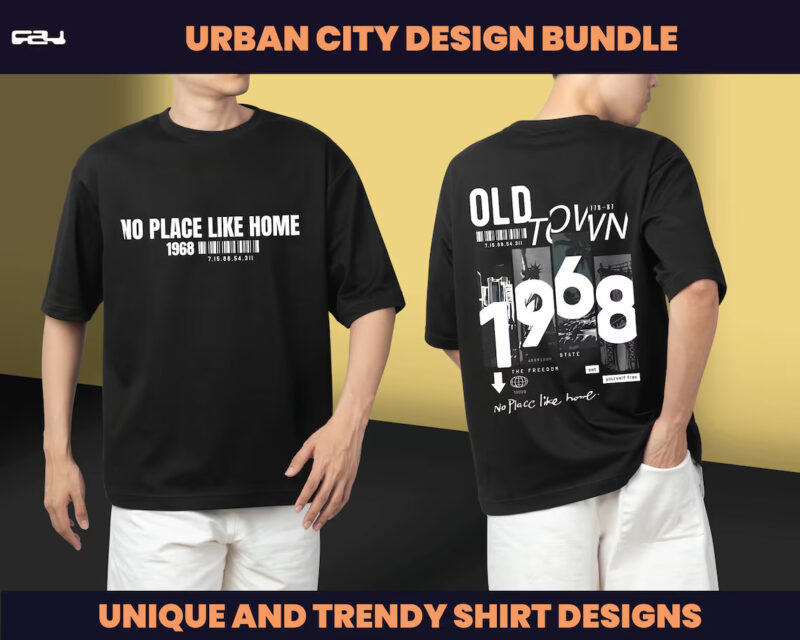 55 Urban City Streetwear Designs,shirt Design bundle, cities Designs, city Design, Urban Shirt designs, Graphics tee shirt, DTF, DTG