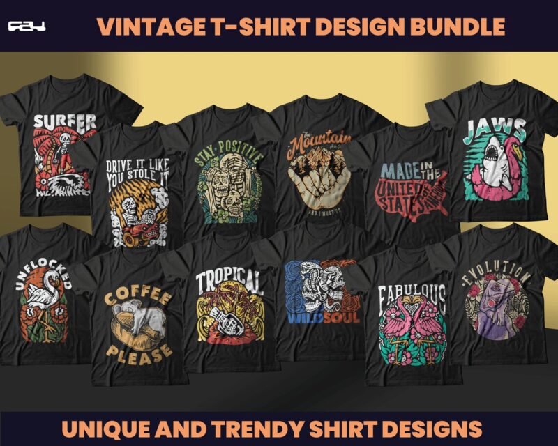 100 Vintage Design bundles, vintage T-shirt Design, streetwear design, vintage png, vintage svg, urban design, Graphics tees , DTF, DTG