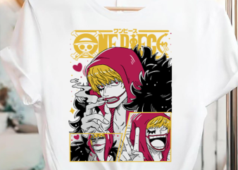 Corazon t-shirt one piece anime manga graphic tee t-shirt png file