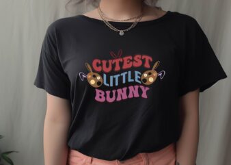 Cutest Little Bunny t shirt vector file