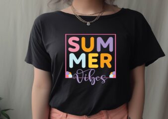 Summer Vibes t shirt template vector