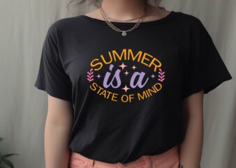 Summer is a State of Mind t shirt template vector