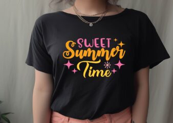 Sweet Summer Time t shirt template vector