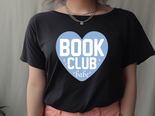 Book club babe t shirt template